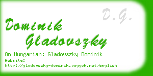 dominik gladovszky business card